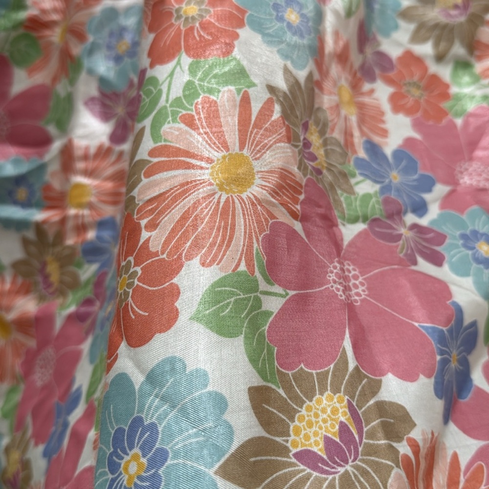 STORIA Womens Pastel Happy Ending Floral Flowy Mini Dress Large - Picture 5 of 10